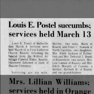 Obituary for Louis E. Postel